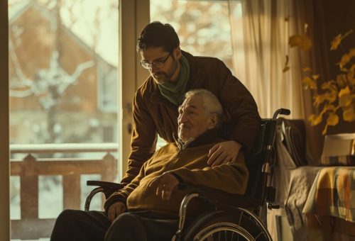 realistic-scene-with-health-worker-taking-care-elderly-patient_23-2151231389